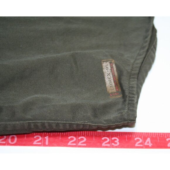 LRL Ralph Lauren Women L Military Style Utility Shirt Olive Green Safari Grunge - Picture 9 of 10